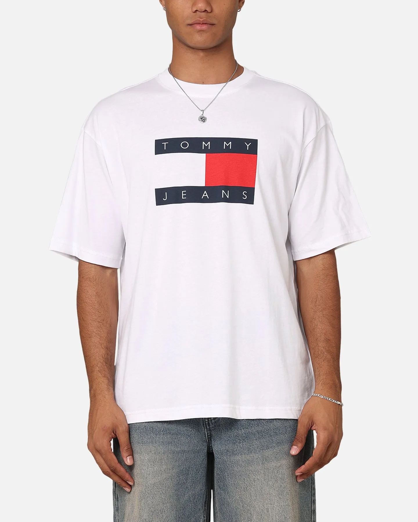 Tommy Jeans TJM Skate Flag T-Shirt White