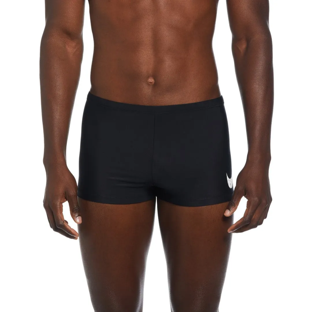 Tossed Swoosh Square Leg Swim Boxers