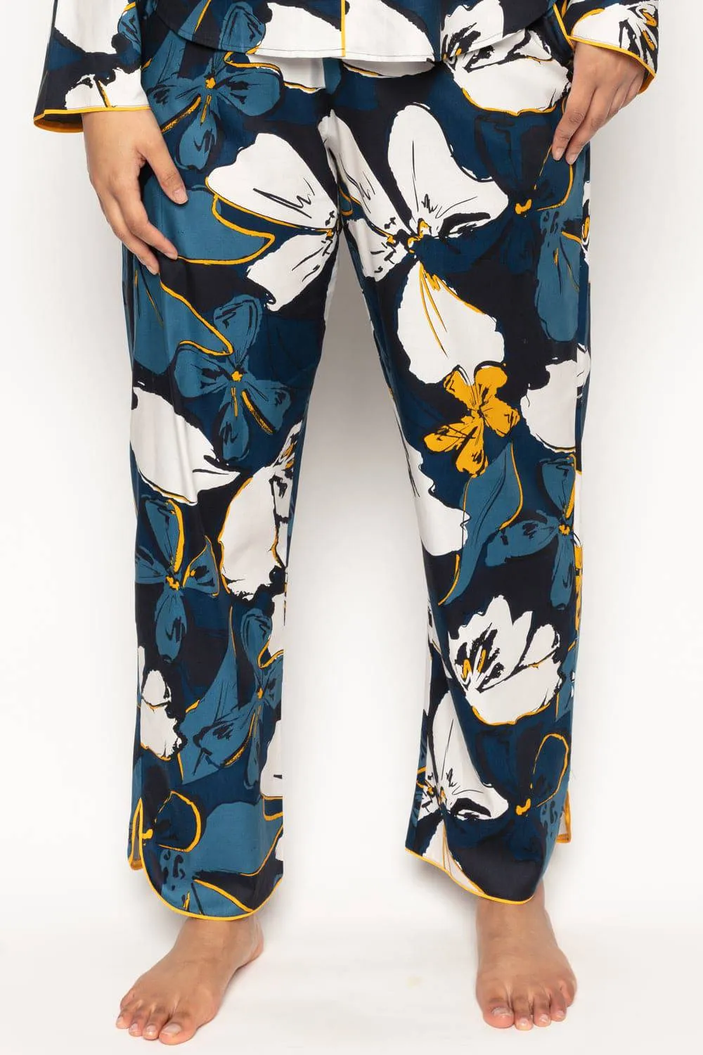 Verity Floral Print Pyjama Pants, Size UK 14