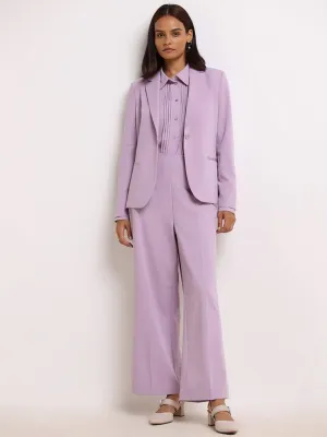 Wardrobe Lilac Straight-Fit Trousers