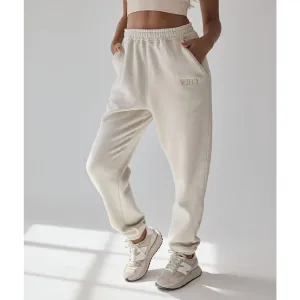 Wifey Statement Sweatpants - Champagne