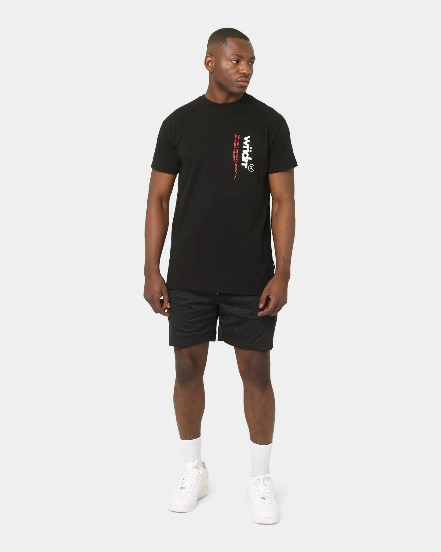 WNDRR Courtside Mesh Shorts Black