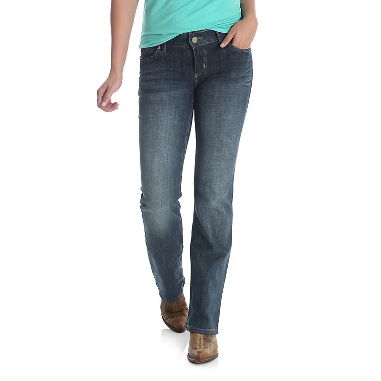 WRANGLER WOMENS BOOTCUT JEAN IN AH WASH STYLE 09MWZAH