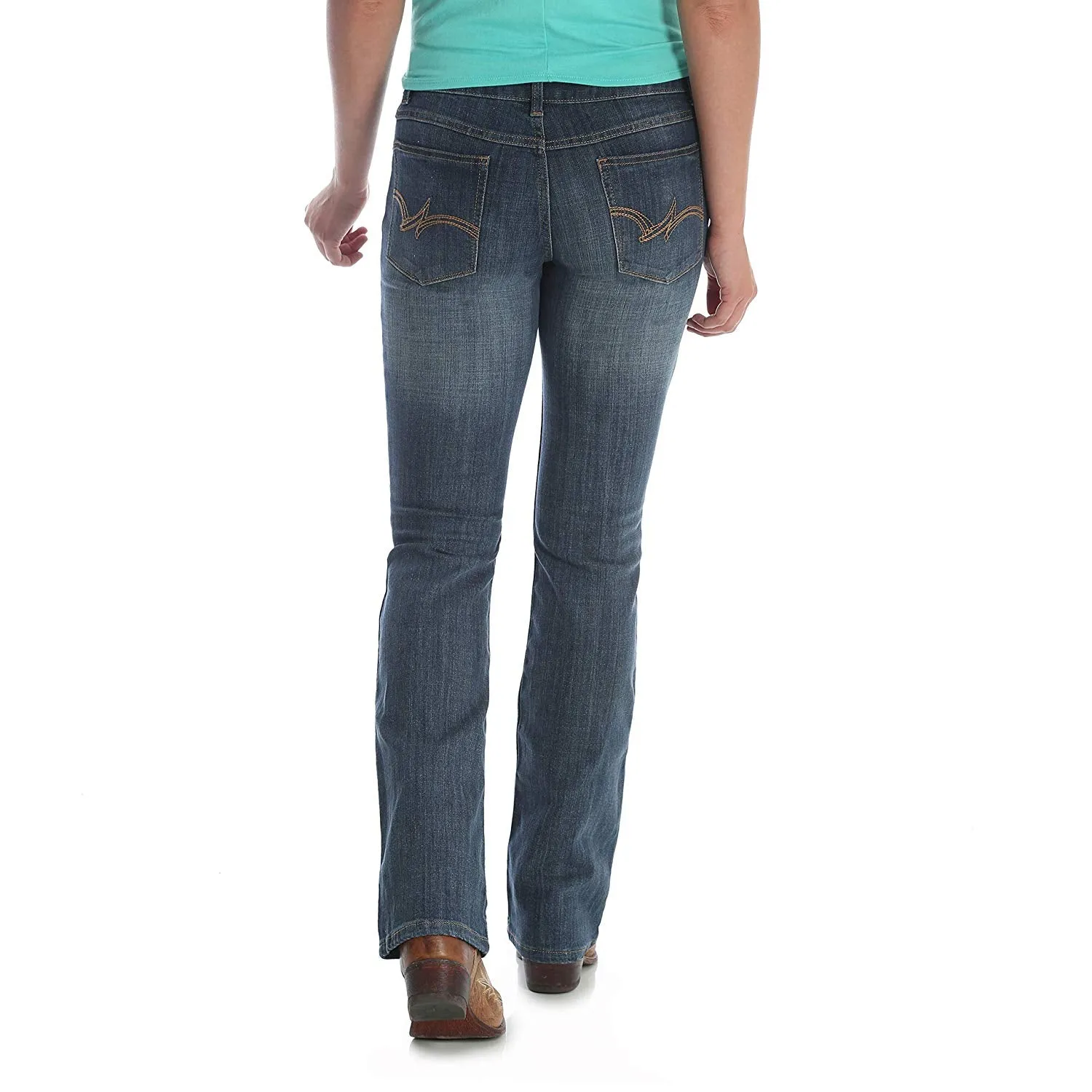 WRANGLER WOMENS BOOTCUT JEAN IN AH WASH STYLE 09MWZAH